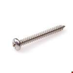 Hoenderdaal plaatschroef [200x] - RVS-A2 - cillinder kop - PH-2 - 3.9x25mm