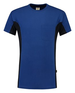 Tricorp T-shirt Bi-Color - Workwear - 102002 - koningsblauw/marine blauw - maat L