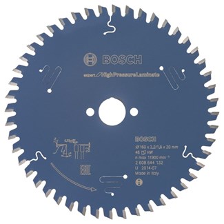 Bosch cirkelzaagblad - Laminaat/HPL/Trespa - 160x20x2.2mm - 48 tands