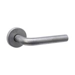 Intersteel Deurkruk Luzern met rozet ø53x10mm RVS getrommeld