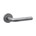 Intersteel Deurkruk Luzern met rozet ø53x10mm RVS getrommeld