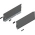 Blum MERIVOBOX zijkant K-hoogte, R+L, 350mm Kleur: orion grijs