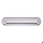 Hoppe briefplaat ovaal 454 - met valklep - 350x73mm - F1