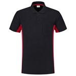 Tricorp Workwear 202002 Bi-color unisex poloshirt Marine blauw Rood XXL