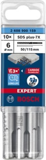 Bosch hamerboren / betonboren - Expert SDS Plus-7X - box van 10 stuks