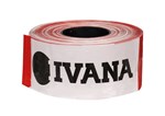 Ivana 56633 afzetlint wit/rood 500mtr