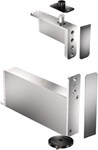 FritsJurgens taatsdeurset - System M+ 40 mm - Klasse F - rond - zwart + RVS scharnierkappen
