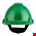 3M™ veiligheidshelm geventileerd met Uvicator™ - ratelverstelling - groen - G3000NUV-GP