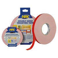 HPX dubbelzijdige spiegeltape - wit - 19 mm x 25 m