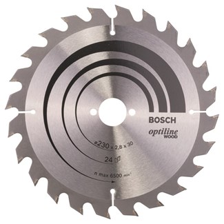 Bosch cirkelzaagblad opt 230x30x2.8 24t wz