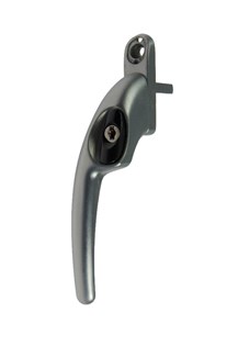 HMB afsluitbare raamkruk - met drukknop en sleutel - links - 7x40mm - F1 - 200125