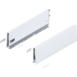 Blum MERIVOBOX zijkant K-hoogte, R+L, 400mm Kleur: zijdewit