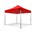 Grizzly werktent - GO-WORK - 3x3 m - stalen frame - rood