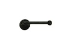 Dauby toiletrolhouder enkel - Pure Plus - verouderd ijzer zwart - 150 mm - rechts
