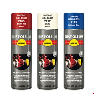 Rust-Oleum deklaag - Hard Hat - in RAL kleur