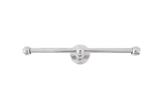 Dauby toiletrolhouder dubbel - Pure Plus - wit brons - 300 mm