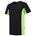 Tricorp T-shirt Bi-Color - Workwear - 102002 - zwart/limoen groen - maat L