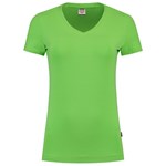 Tricorp dames T-shirt V-hals 190 grams - Casual - 101008 - limoen groen - maat XL