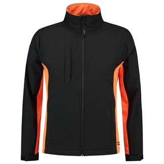 Tricorp softshell jack - Bi-Color - Workwear - 402002 - zwart/oranje - maat L