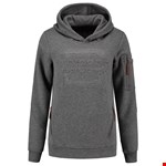 Tricorp sweater capuchon Logo dames - Premium - 304007 - steen grijs - S