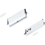 Blum ladezijkant set R+L voor TANDEMBOX Antaro  Hoogte M, incl. afdekkappen  NL: 270 mm  Kleur: Zijdewit