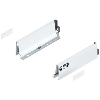 Blum ladezijkant set R+L voor TANDEMBOX Antaro  Hoogte M, incl. afdekkappen  NL: 270 mm  Kleur: Zijdewit