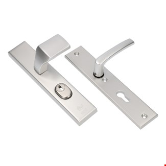 AMI veiligheidsbeslag knop/kruk - SKG*** met kerntrek - PC 72 - deurdikte 38/42mm - F1 - 891331
