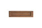 Dauby brievenbusklep - Pure PLE-EXT - ruw brons - 327x80 mm