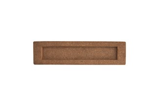 Dauby brievenbusklep - Pure PLE-EXT - ruw brons - 327x80 mm