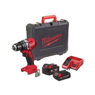 Milwaukee M18 BLPDRC-422C Accu Slagboormachine 18V - Inclusief 2x Accu en Multilader in Koffer  