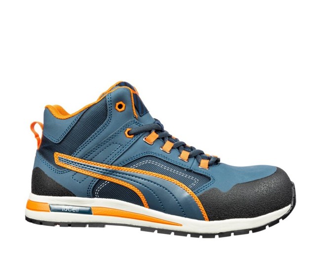 Puma werkschoenen Crosstwist Mid S3 halfhoog blauw
