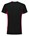 Tricorp 102004 T-Shirt Bicolor zwart/rood - maat S