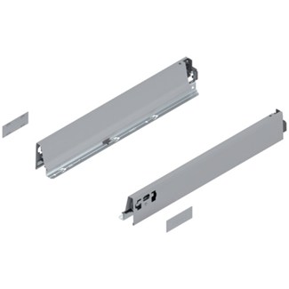 Blum ladezijkant set R+L voor TANDEMBOX Antaro  Hoogte N, incl. afdekkappen  NL: 450 mm  Kleur: Grijs