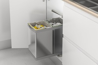 Menage confort afvaleenheid inox ecologisch 28liter autom. type b