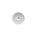 Intersteel beldrukker - 53 mm rond - verdekt - RVS geborsteld