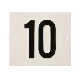 Besbo huisnummerplaat - Nr. 10 - aluminium              