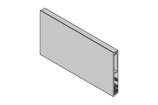 Slimbox/front binnenlade h80 1200mm antraciet