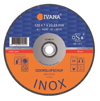 Ivana Silverline INOX doorslijpschijf 230 mm