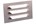Nedco groot schoepenrooster alu. 250 x 150 mm hoog