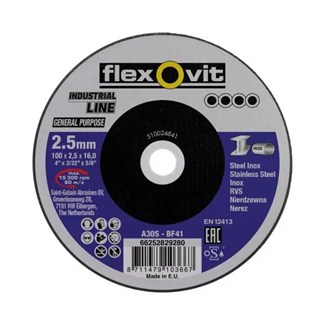 Flexovit A30SBF41 doorslijpschijf - 230 x 2.5 x 22 mm