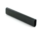 Garderobestang ovaal 30x14/2000mm mat zwart - aluminium