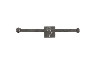 Dauby toiletrolhouder dubbel - Pure Plus Square - ruw metaal - 300 mm