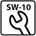Hoenderdaal tapbout [200x] - RVS-A2 - SW-10 - M6x40mm