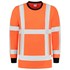 Tricorp 103002 T-Shirt RWS Birdseye lange mouw - Fluor Oranje - maat S