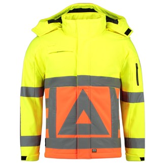 Tricorp soft shell Jack Verkeersregelaar - Safety - 403002 - fluor oranje/geel - maat 4XL