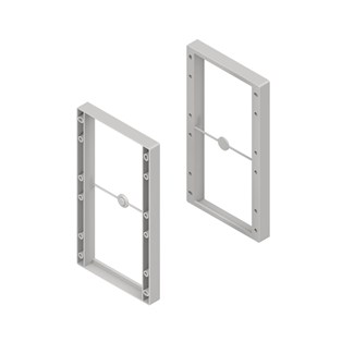 Menage confort kledinglift set opvulstukken 20mm grijs