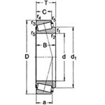 Timken Kegellager 90X150X45 33118