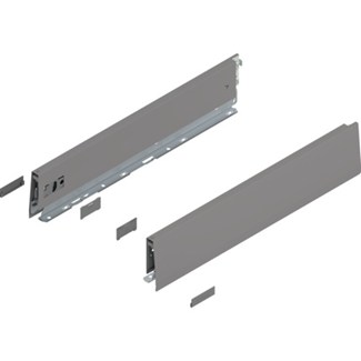 Blum MERIVOBOX zijkant M-hoogte, R+L, 450mm Kleur: indium grijs