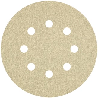Ivana 56411 ronde schuurschijf [10st] met klittenband 8-gats Ø 125 mm korrel 320
