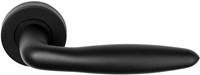 Formani deurkruk LBXVIIIH - BASICS - geveerd op rozet - mat zwart